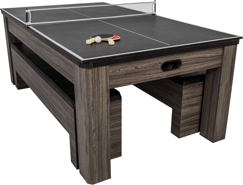 3-in-1 Dining Table: Air-Powered Hockey & Table Tennis