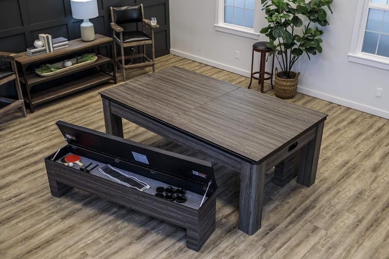 3-in-1 Dining Table: Air-Powered Hockey & Table Tennis