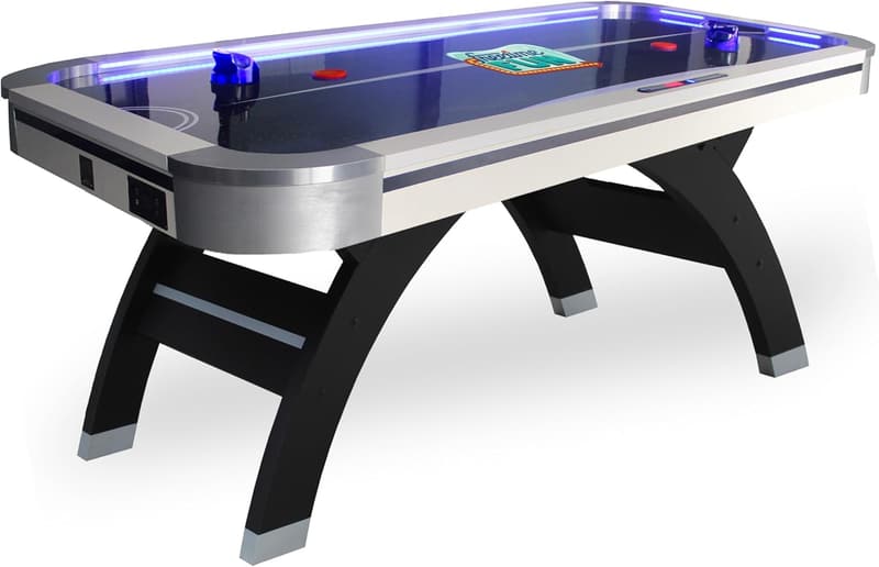 Light-Up 7 ft Air Hockey Table for Adults – Indoor Arcade Game