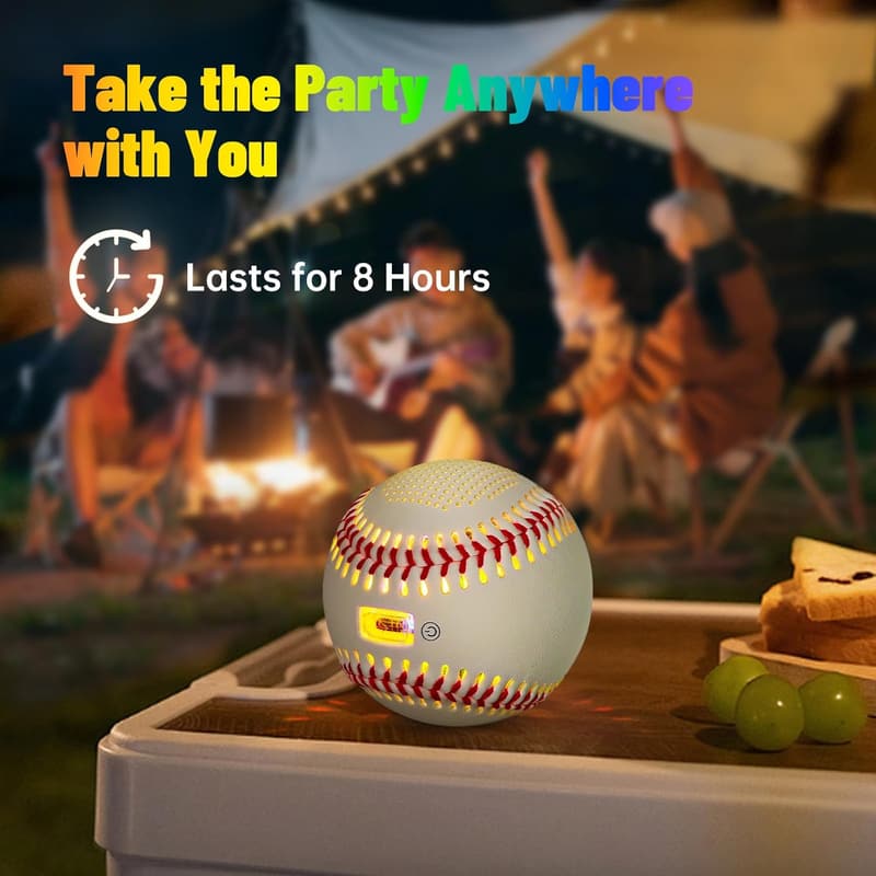 Glow-in-the-Dark Baseball with Bluetooth Speaker for Sports Fans