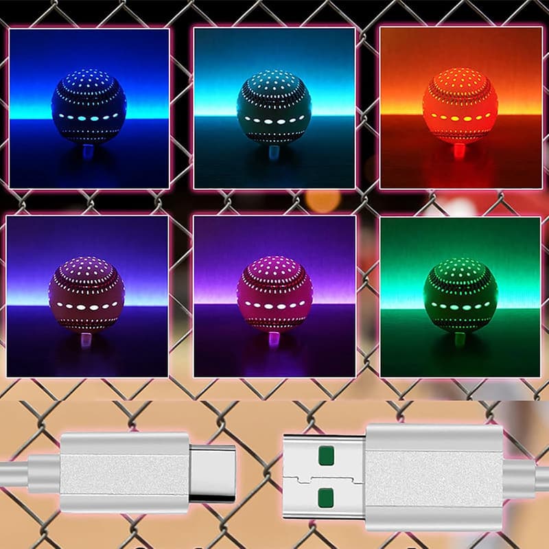 LED Rechargeable Light-Up Baseball - Multi-Color Glow for All Ages