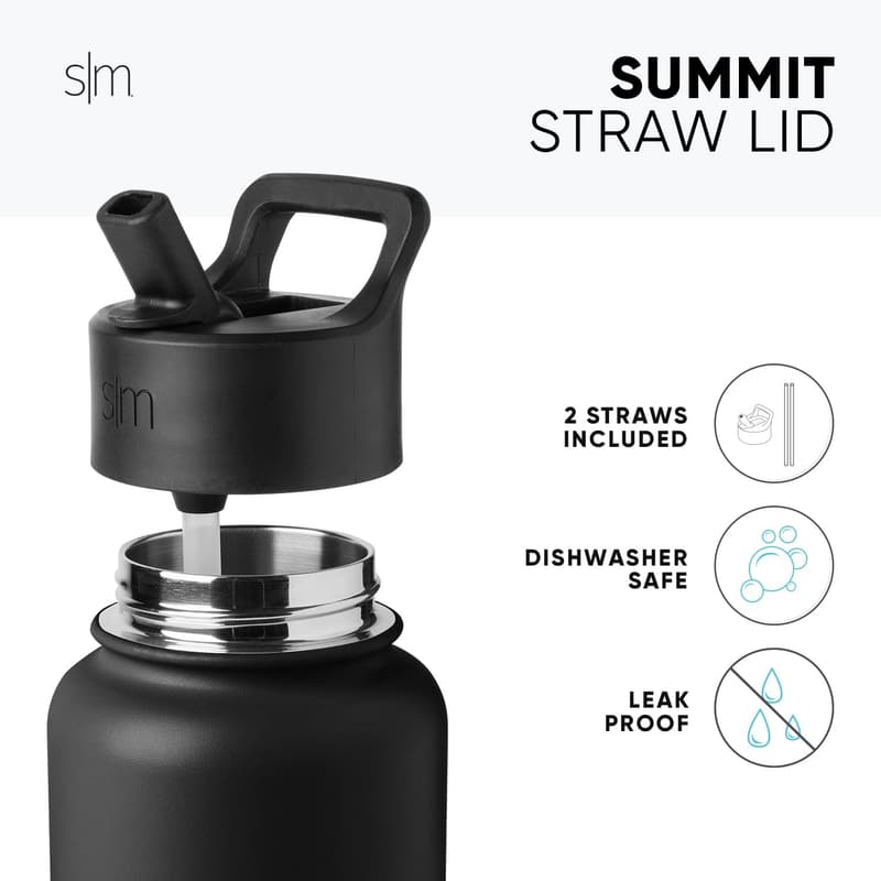 Batman Insulated Water Bottle with Straw Lid - 32oz