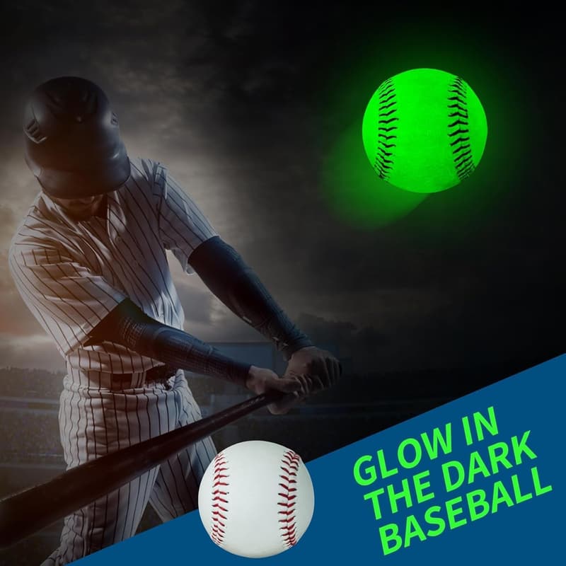 Glow in the Dark Baseball - Luminous Training Gift for Fans