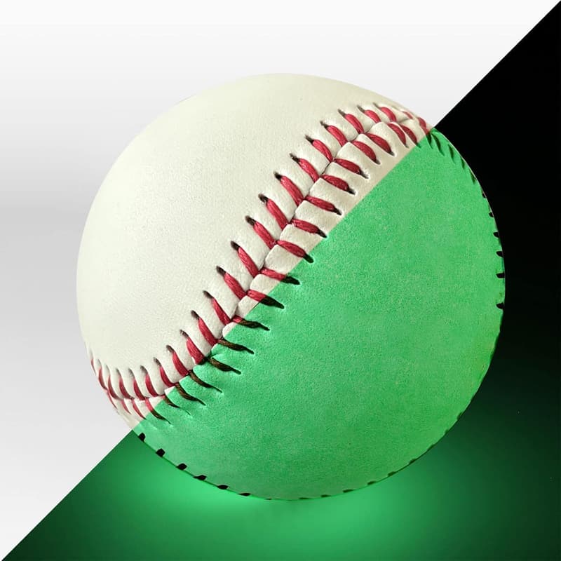 Glow-in-the-Dark Baseballs - 2 Pack for Kids & Fans
