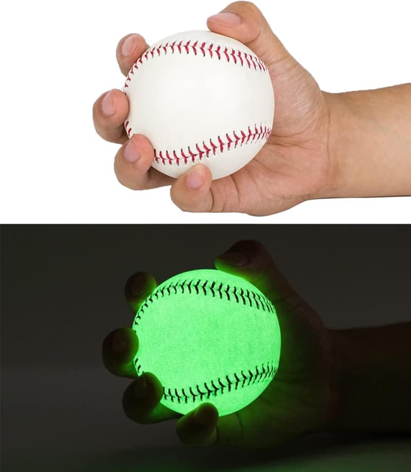 Glow-in-the-Dark Baseball – Handcrafted Premium Leather, Official Size