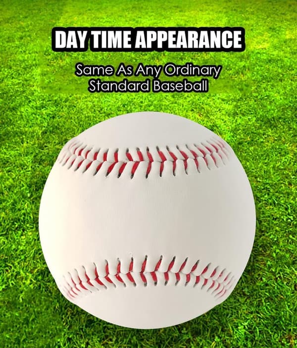 Glow-in-the-Dark Baseball – Handcrafted Premium Leather, Official Size