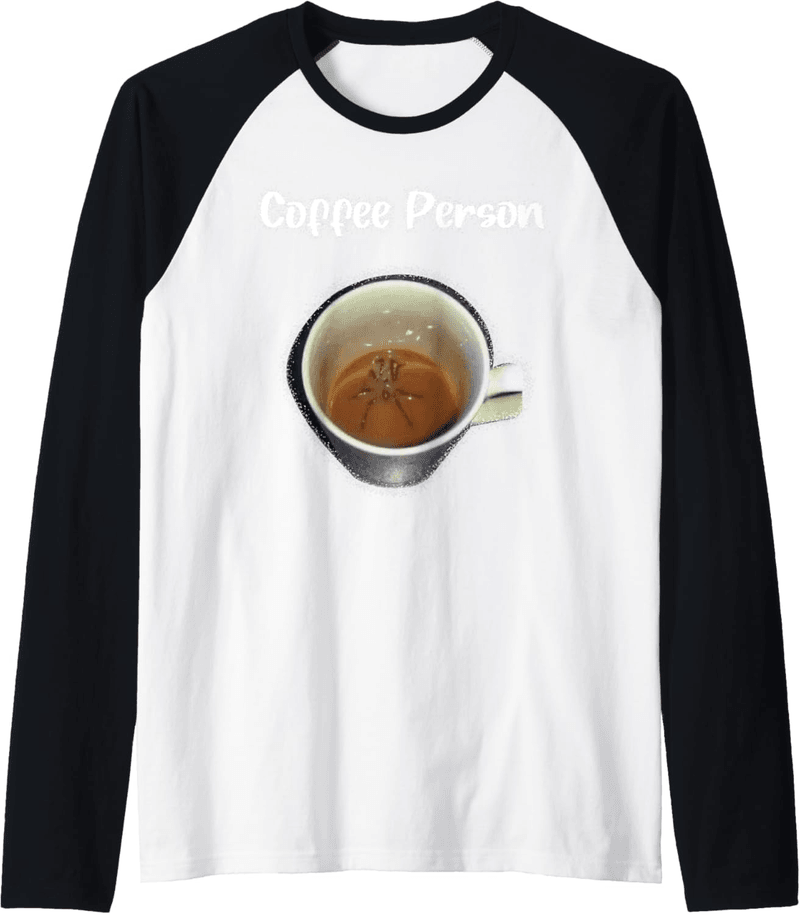 Sarcastic Spider Coffee Cup Raglan Tee