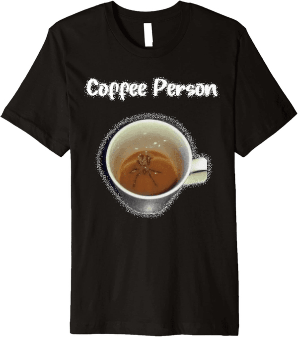 Sarcastic Spider in Coffee Cup Premium T-Shirt