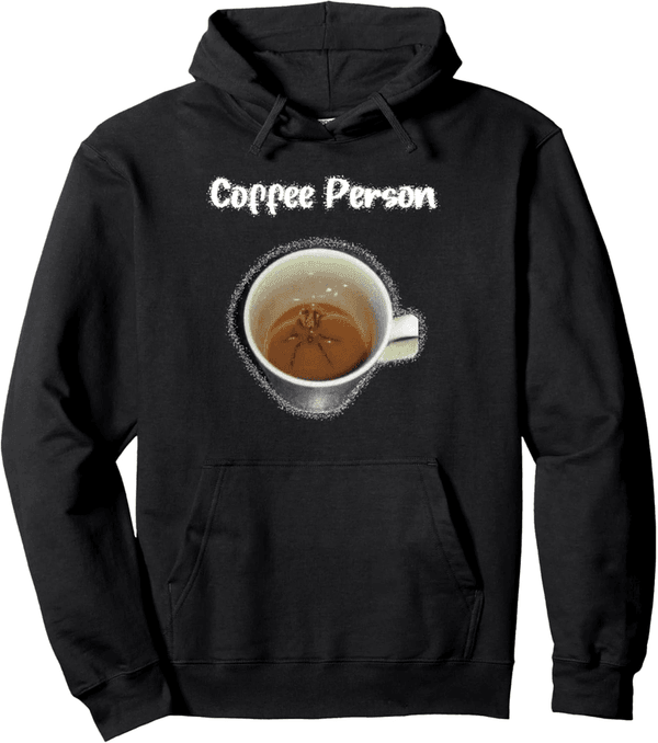 Spider in Coffee Cup Pullover Hoodie - Funny Sarcastic Design