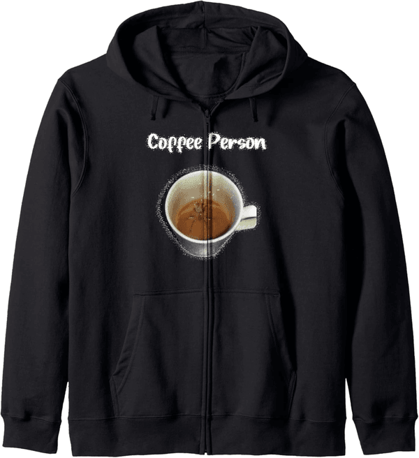 Sarcastic Spider Coffee Cup Zip Hoodie