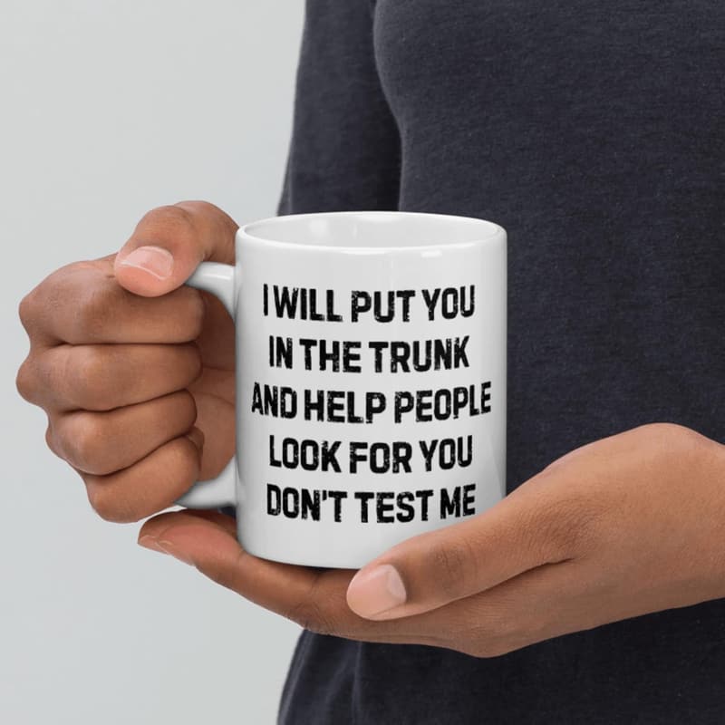 Funny Dark Humor Coffee Mug for Office Bosses and Coworkers
