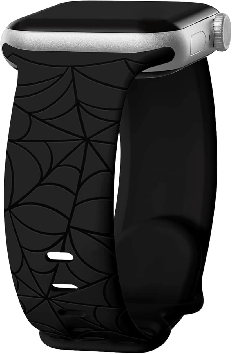 Stylish Engraved Spider Apple Watch Band for Men & Women