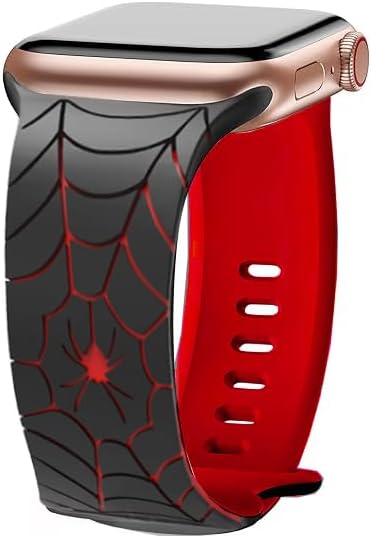 Spider Web Design Silicone Watch Band for Apple Watch