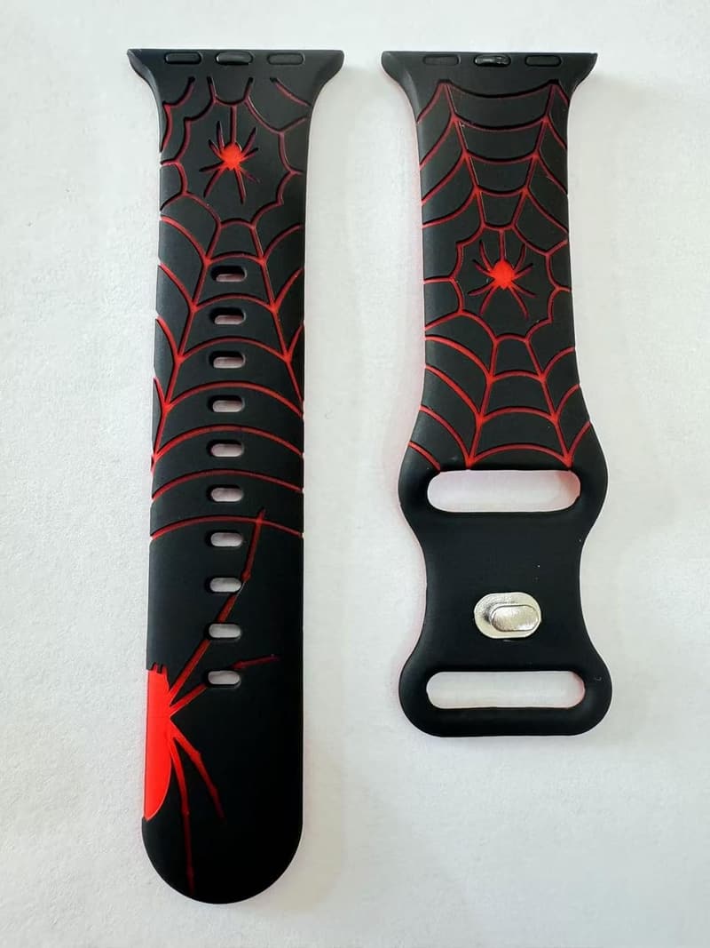 Spider Web Design Silicone Watch Band for Apple Watch