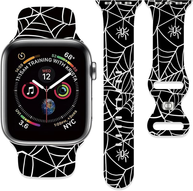 Adjustable Soft Silicone Sport Strap for Apple Watch, Unisex