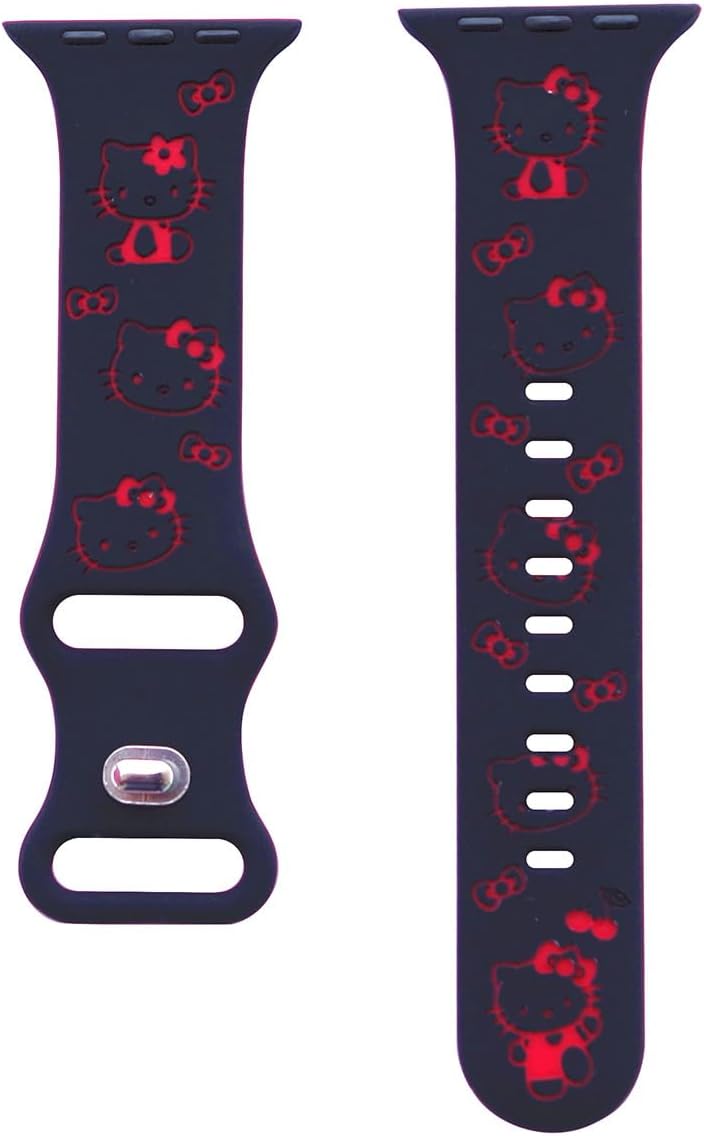 Animated Two-Tone Silicone Band for Women’s Apple Watch