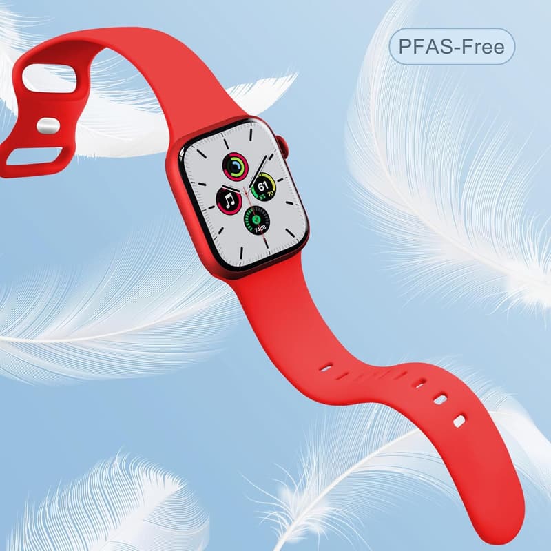 Silicone Sport Bands for Apple Watch - Unisex Compatible Accessories