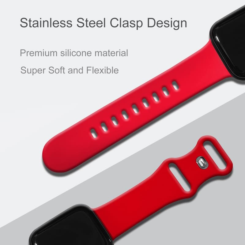 Silicone Sport Bands for Apple Watch - Unisex Compatible Accessories