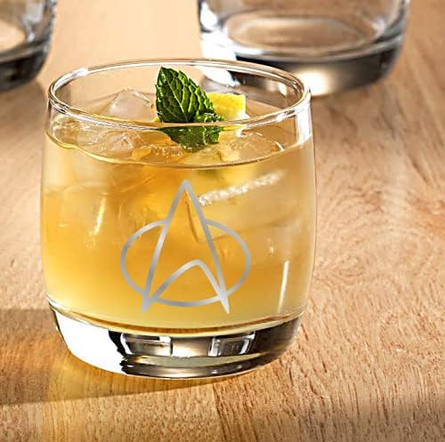 Star Trek Collectible Whiskey Glass Set - 2 Glasses (10 oz)