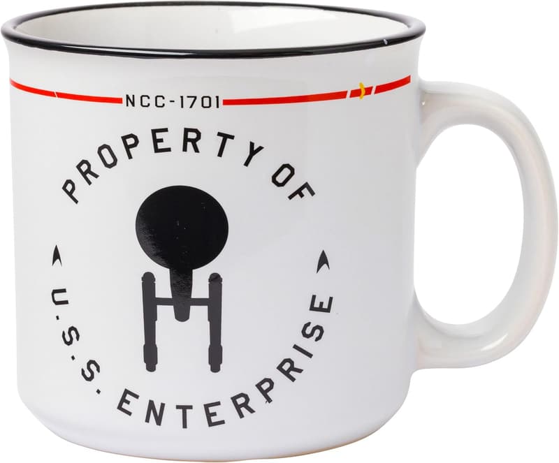Star Trek USS Enterprise Ceramic Camper Mug, 20 oz