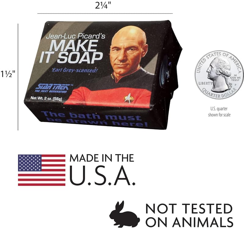 Star Trek Jean Luc Picard Soap - 2oz Travel Bar