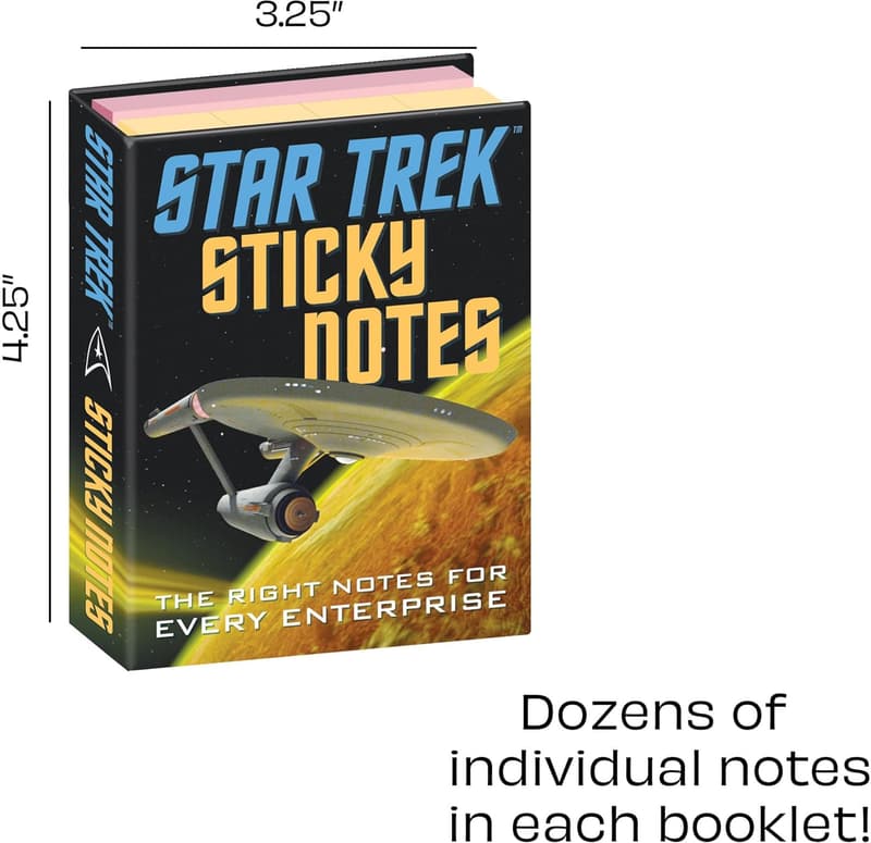 Star Trek Sticky Notes Booklet - Officially Licensed 3.25