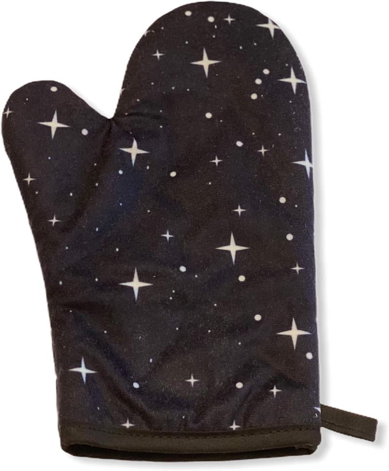 Funny Alien Graphic Oven Mitt - Live Long Kitchen Accessory