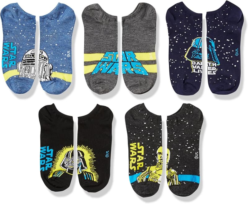 Star Wars Men's Classic No Show Socks - 5 Pack