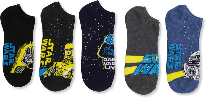 Star Wars Men's Classic No Show Socks - 5 Pack
