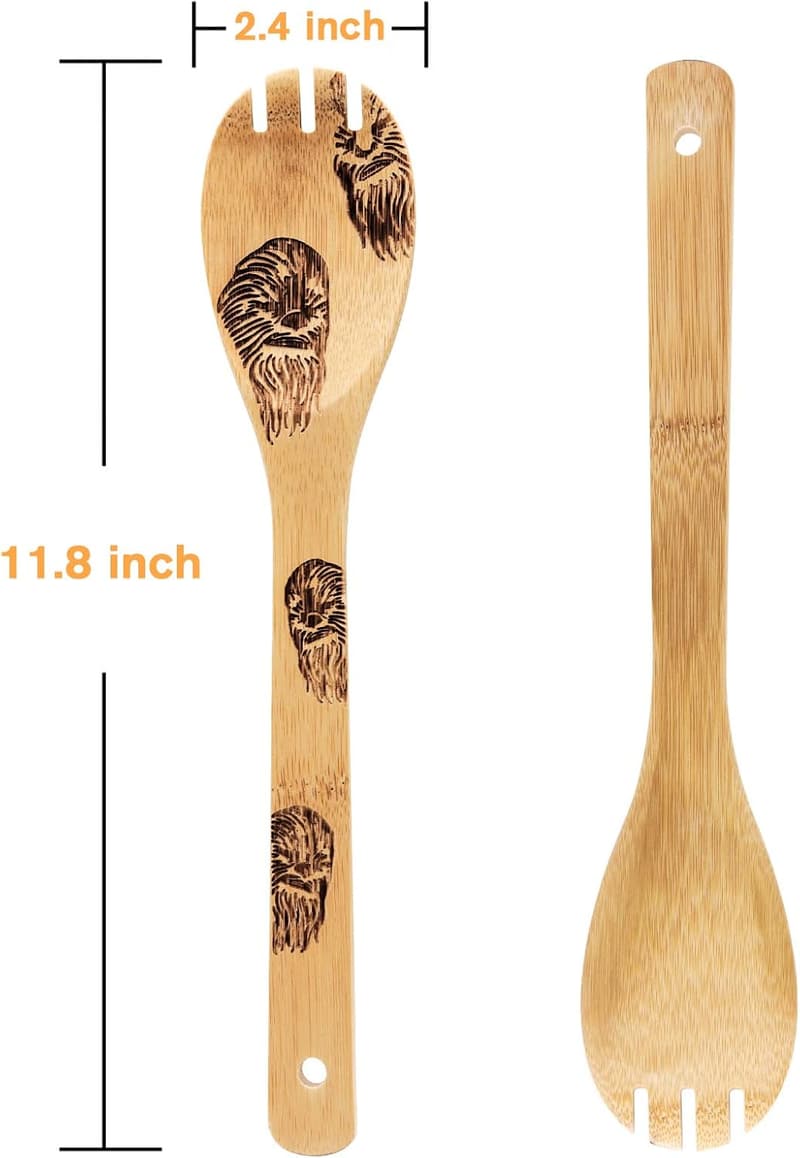 Star Wars Bamboo Cooking Utensil Set - 5 Heat-Resistant Spoons