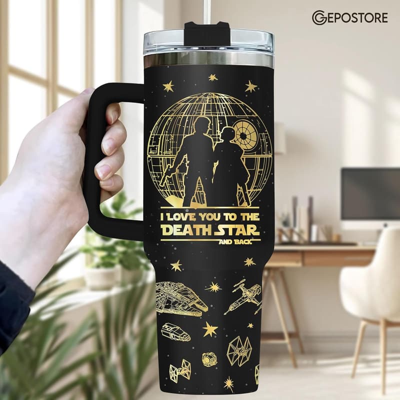 Star Wars Couples 40 Oz Tumbler - I Love You I Know