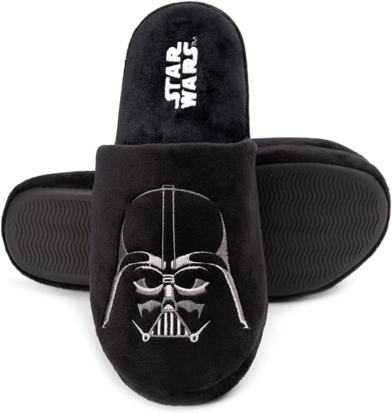 Darth Vader Men's Polyester Slippers - Dark Side House Shoes