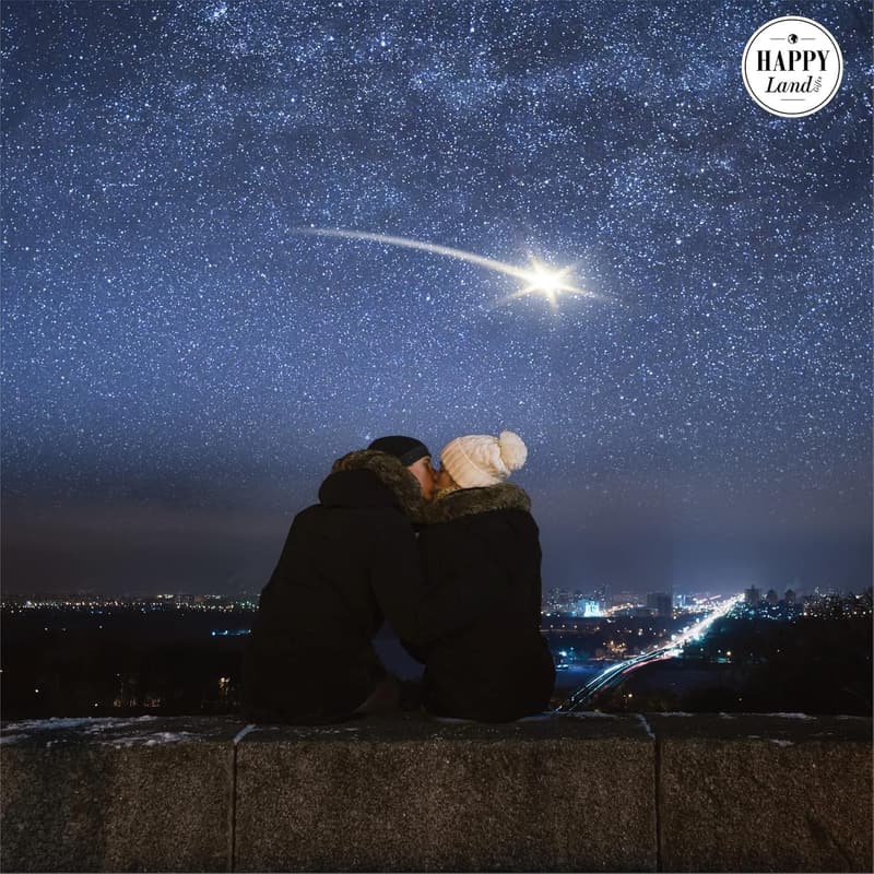 Valentine's Day Real Iron Meteorite Gift for Couples