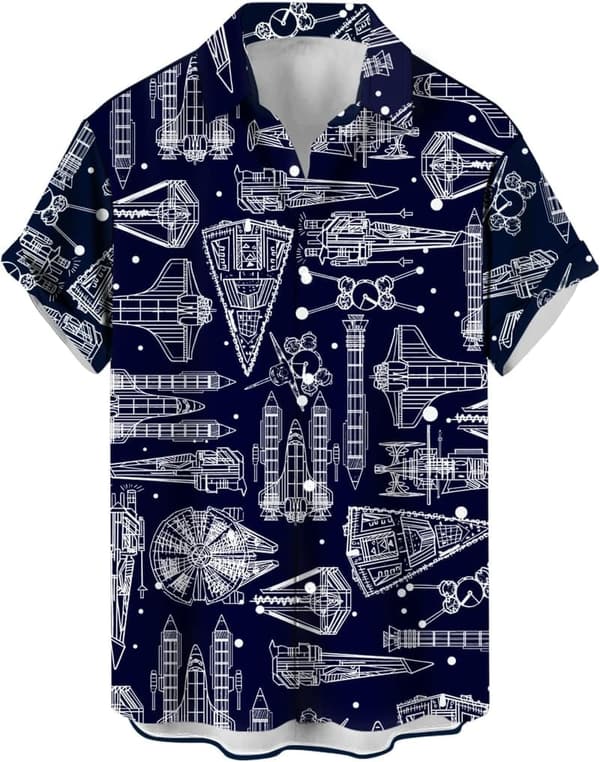 Holiday Hawaiian Bowling Shirt for Big and Tall Men