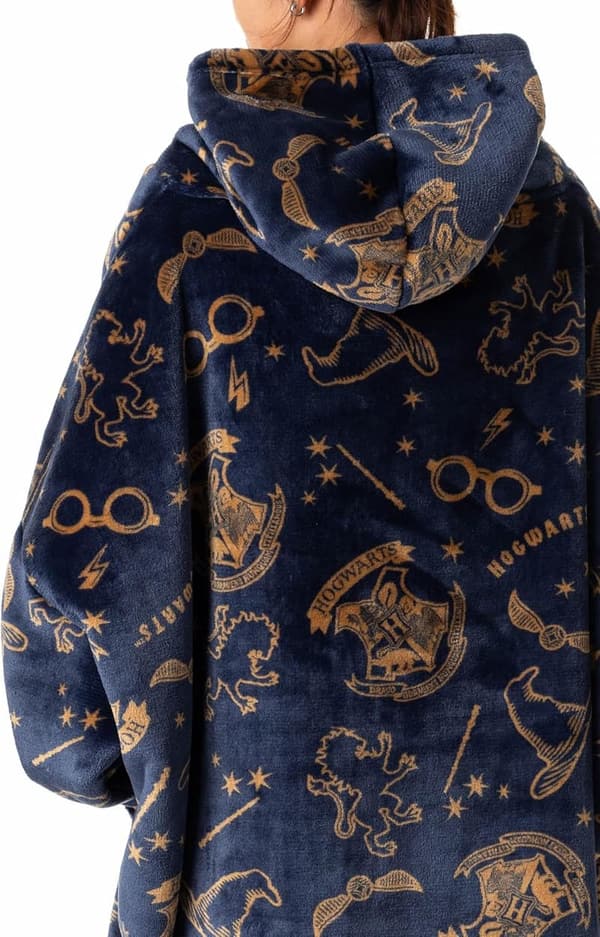 Harry Potter Wearable Blanket Hoodie for Men & Women - Sherpa Fleece