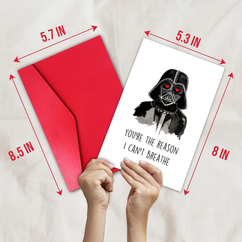 Funny Valentine's Day Star Wars Card for Him