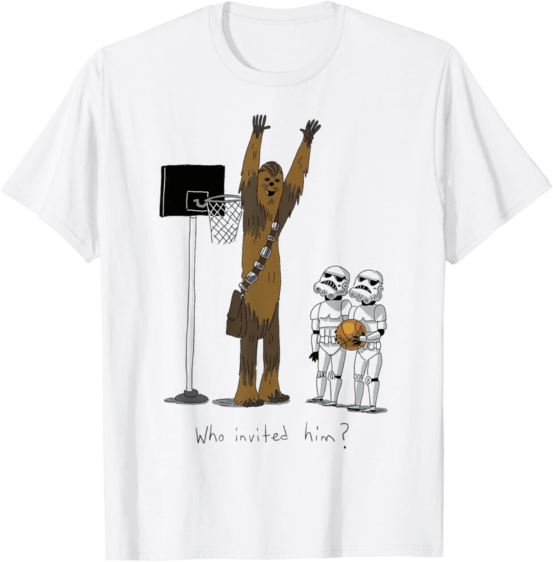 Chewbacca Basketball T-Shirt for Star Wars Fans