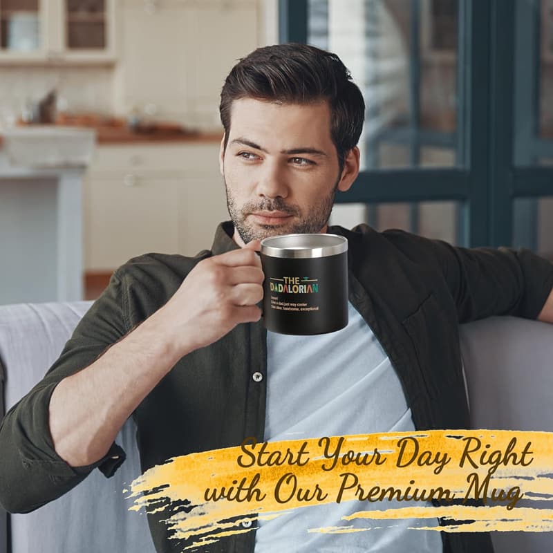 Father's Day Insulated Tumbler Mug - 14oz Stainless Steel