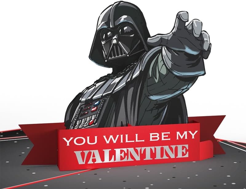 Star Wars 3D Valentine's Day Card - Darth Vader Theme