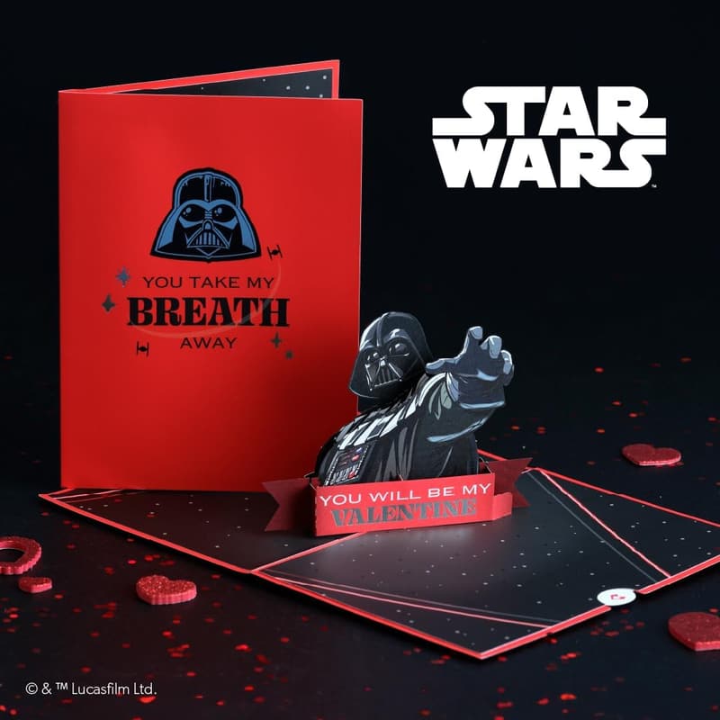 Star Wars 3D Valentine's Day Card - Darth Vader Theme