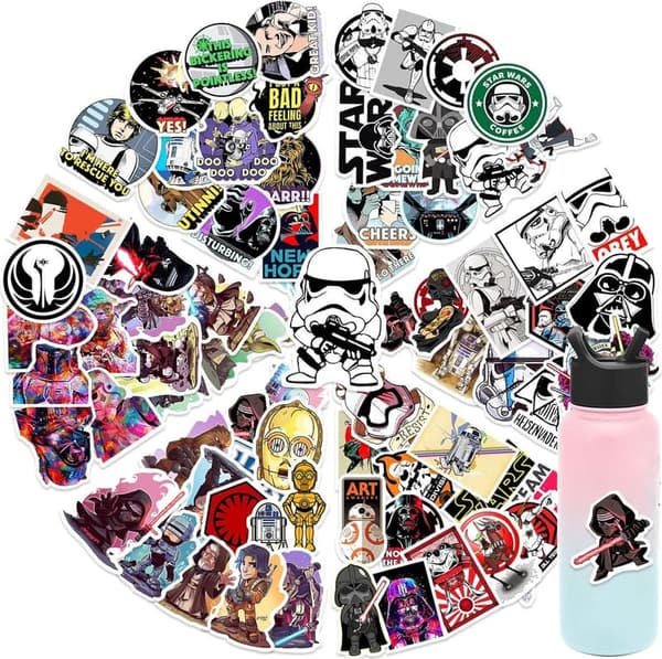 Star Wars Stickers Set for Kids - Waterproof Cartoon Decals