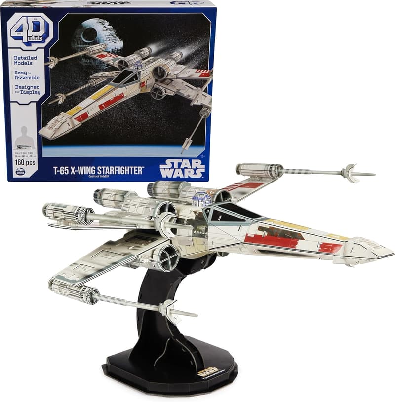 Star Wars 4D T-65 X-Wing Starfighter Model Kit for Ages 12+