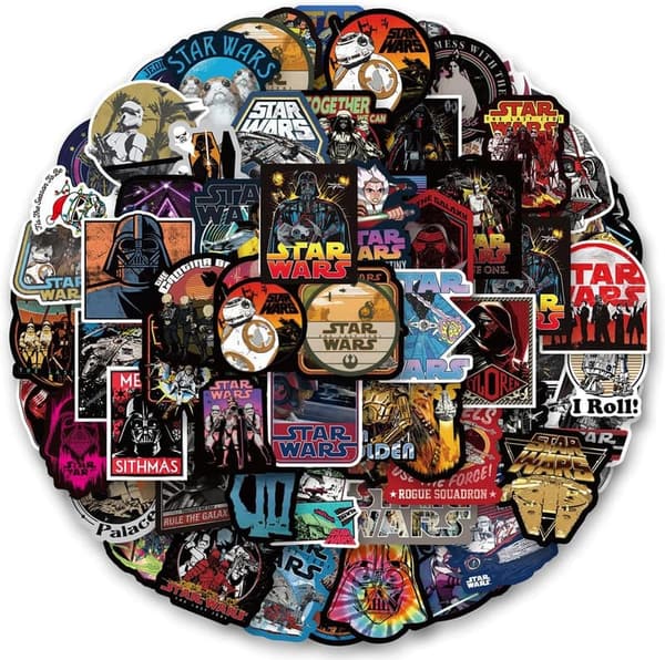 Star Wars Sticker Set - 108 Cute Vinyl Waterproof Decals