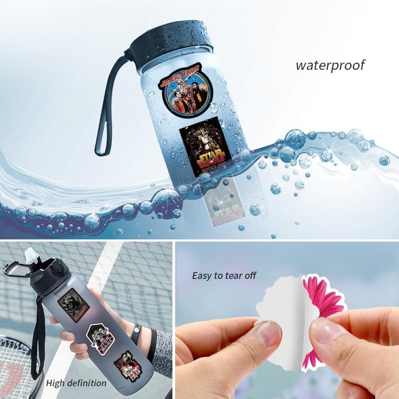 Star Wars Sticker Set - 108 Cute Vinyl Waterproof Decals