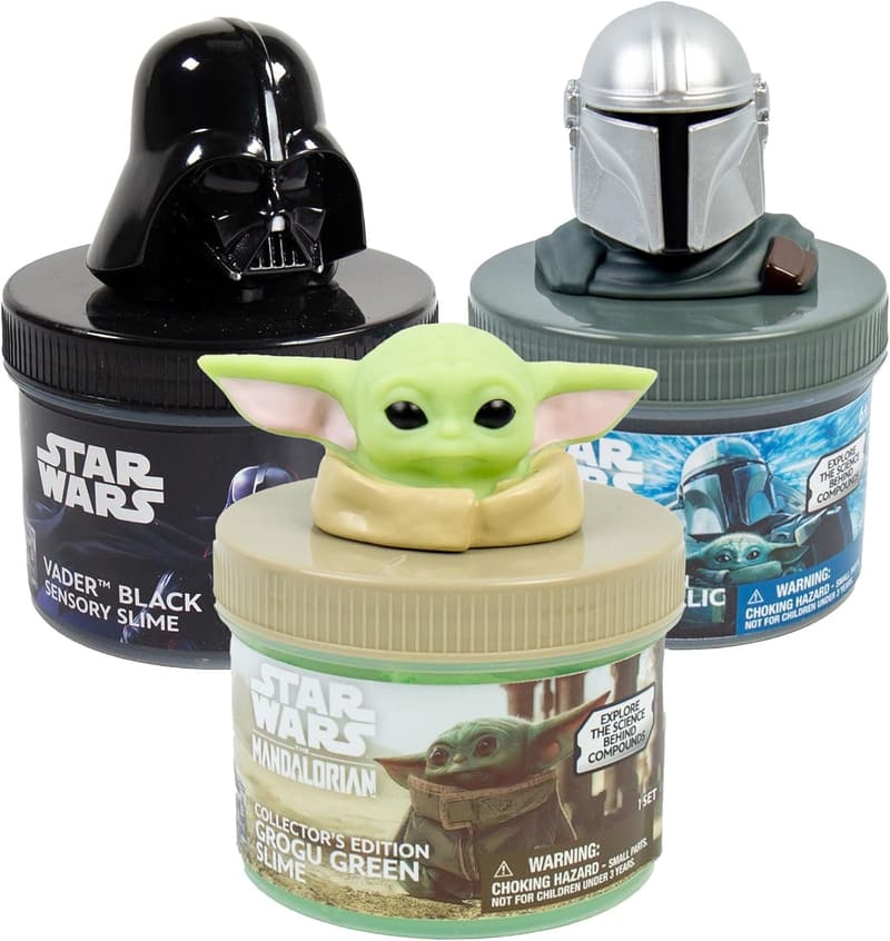 STAR WARS Galaxy Slime Kit - 3-Pack with Darth Vader & Grogu