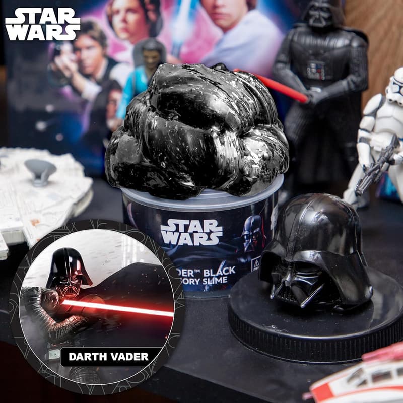 STAR WARS Galaxy Slime Kit - 3-Pack with Darth Vader & Grogu