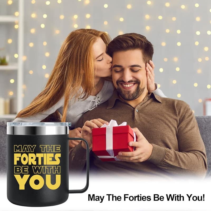 Funny 40th Birthday Mug for Men and Women - 12 oz Gift