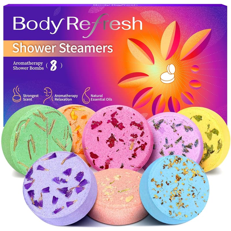 Aromatherapy Shower Steamers - 8 Pack Essential Oil Spa Gift