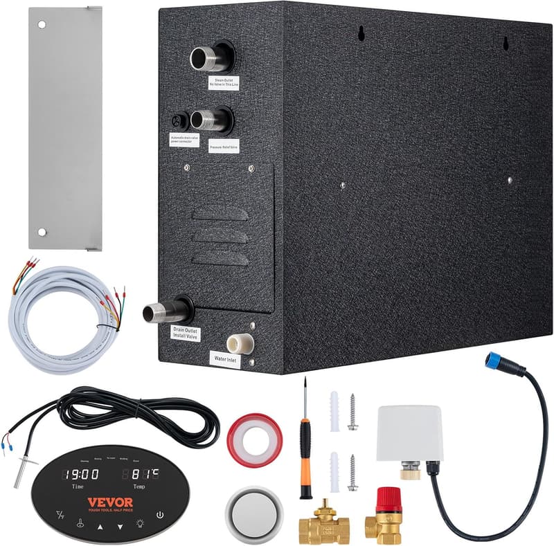 15 kW Luxury Steam Shower Generator with Customization & Timer