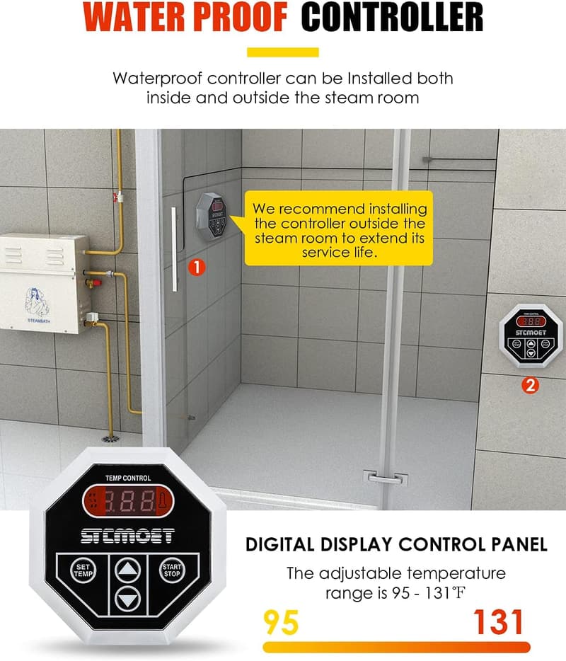 Luxury 4.5KW Steam Generator for Home Sauna Spa